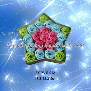paper box packed soap flower