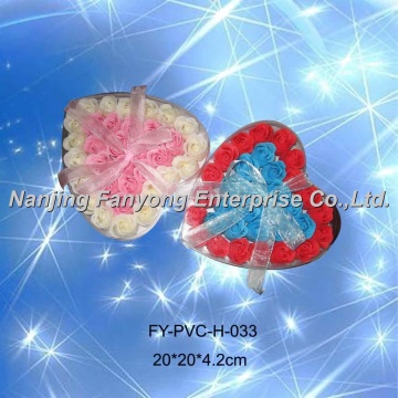 PVC box packed soap flower